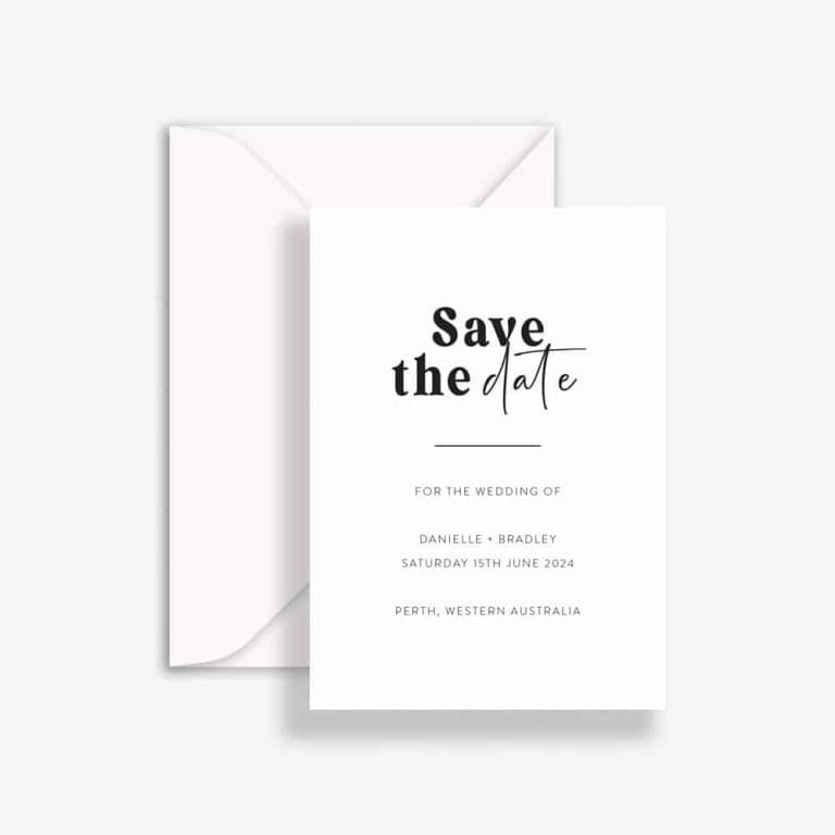 Whimsical Noir Save The Date