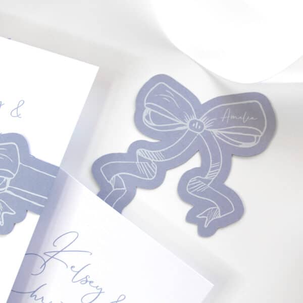 graceful bows placecard
