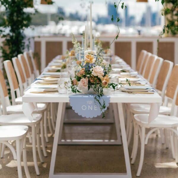 Scalloped Sky Hanging Table Numbers - Image 3