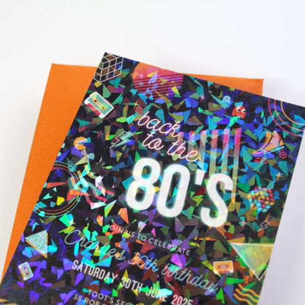 Back To The 80s Birthday Invitations - Image 3