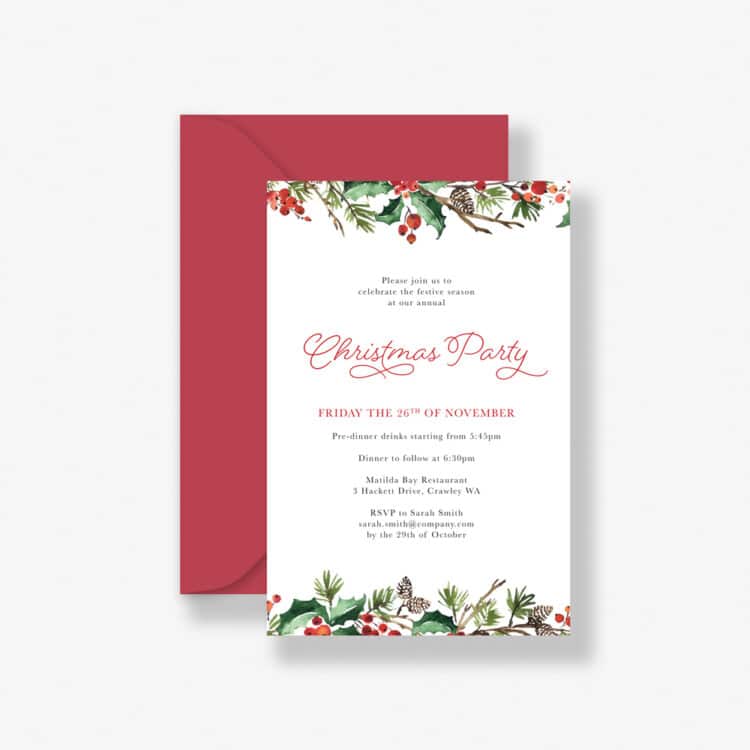 Yuletide Christmas Invitation