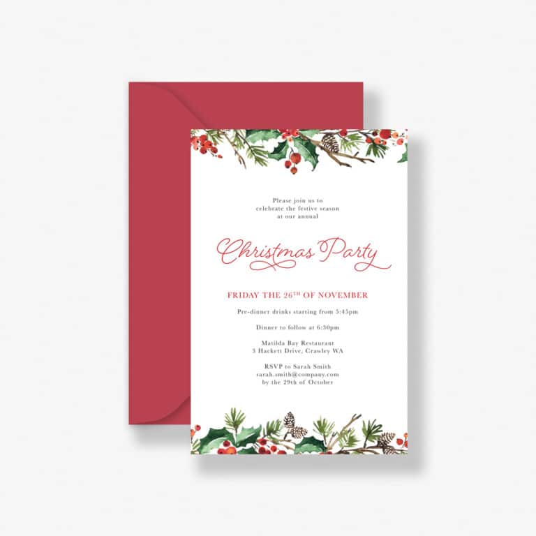 Yuletide Christmas Invitation