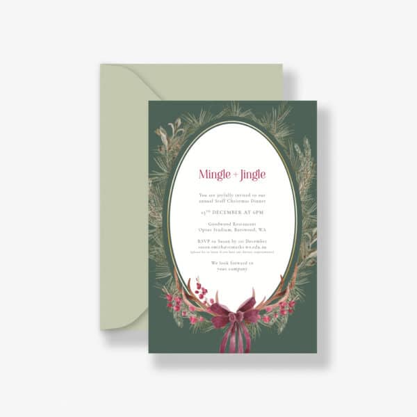 Spruce Christmas Invitation