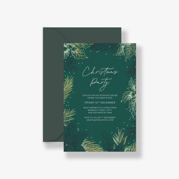 Elegant Evening Christmas Invitation