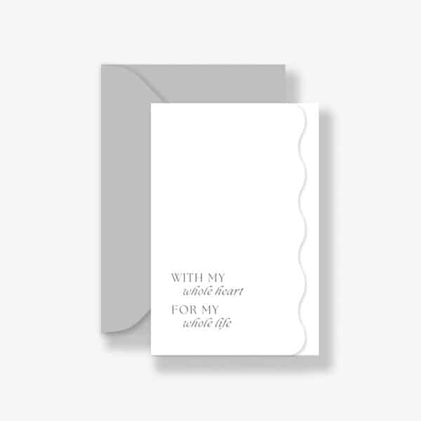 Everlasting Union wedding invitation