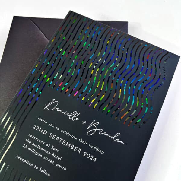 Holographic Waves Invitation Suite - Image 2