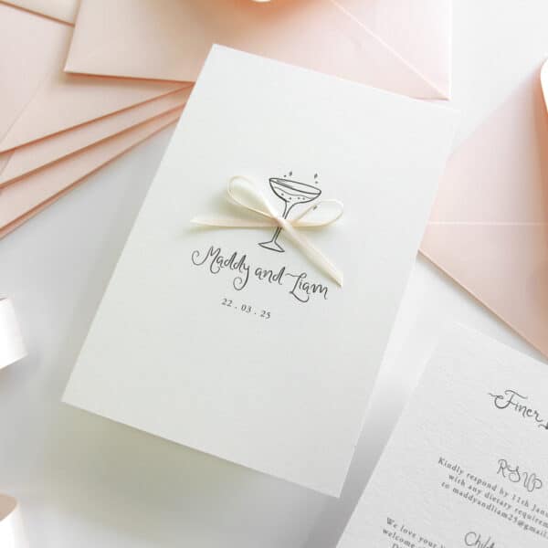 Sip & Celebrate Wedding Invitation Suite - Image 2