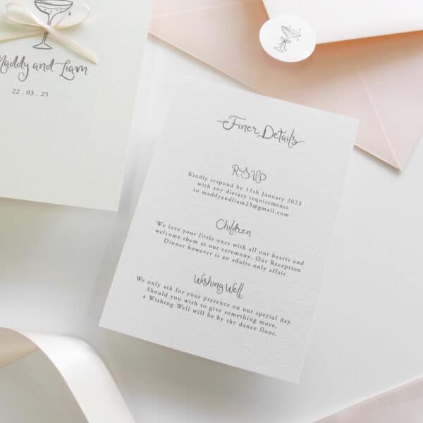 Sip & Celebrate Wedding Invitation Suite - Image 4