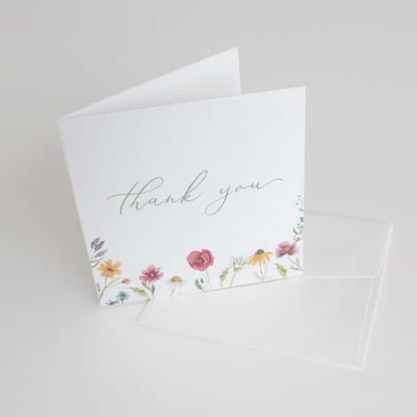Dainty Floral Thank You Cards (10 Pack) - Image 2