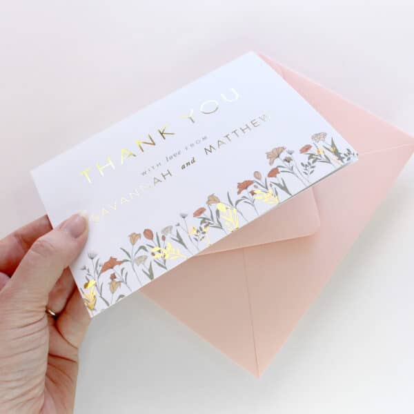 Field of Flowers Thank You Cards - Image 2