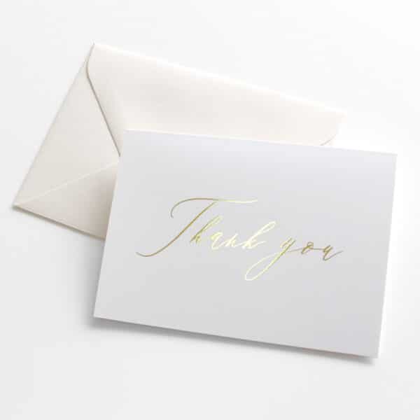Gold Foil Thank You Cards (5 Pack) - Image 2
