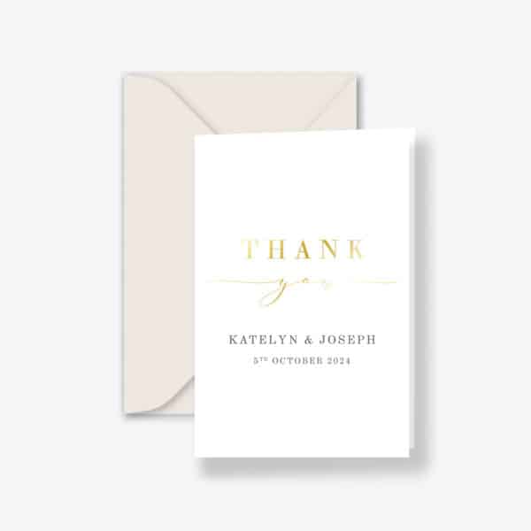 Timeless Script Thank You Cards
