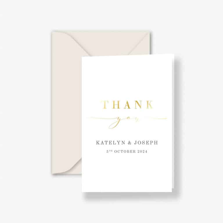 Timeless Script Thank You Cards