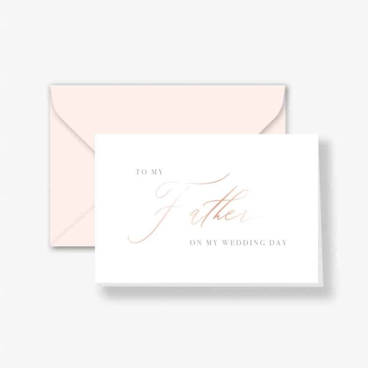 Rose Gold Foil – To My Father Card