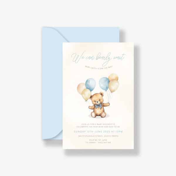 We can Bearly Wait Baby Shower Invitation - Image 2