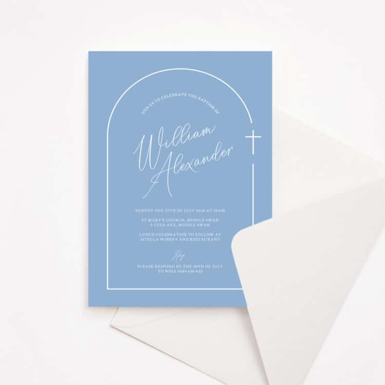 Arch Baptism Invitation