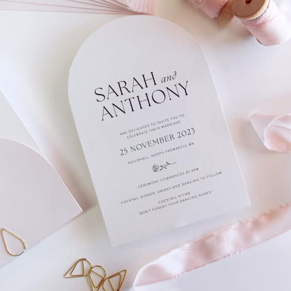 Classic Arch Wedding Invitation - Image 2