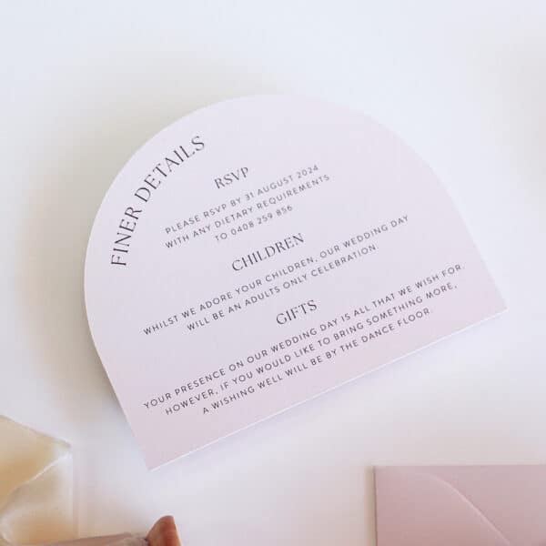 Classic Arch Wedding Invitation - Image 3