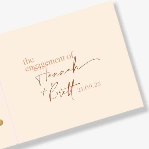 Party Shoes Engagement Guest Book