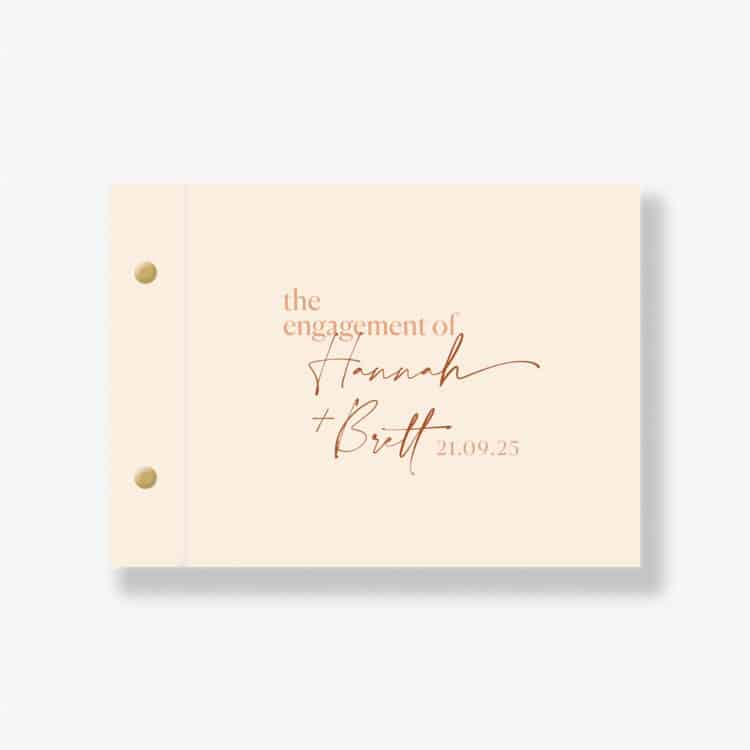 Party Shoes Engagement Guest Book