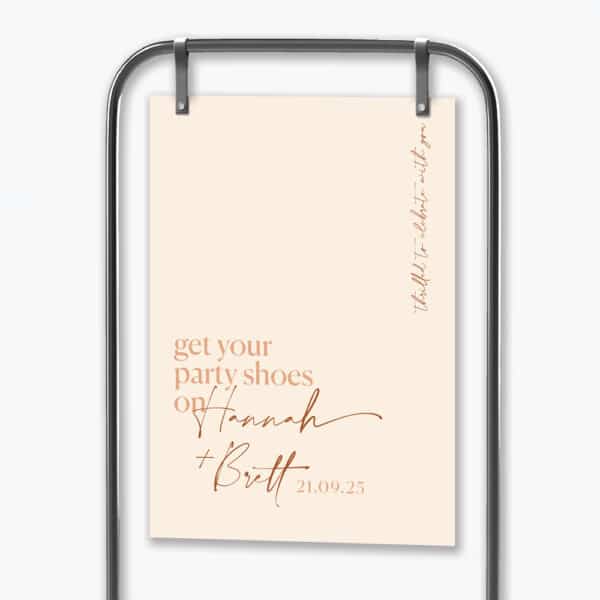 Party Shoes Engagement Sign