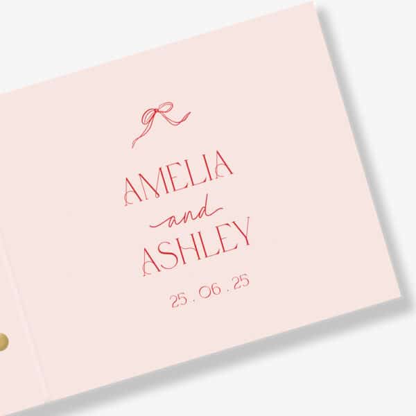 Sweet Bows Engagement Guest Book