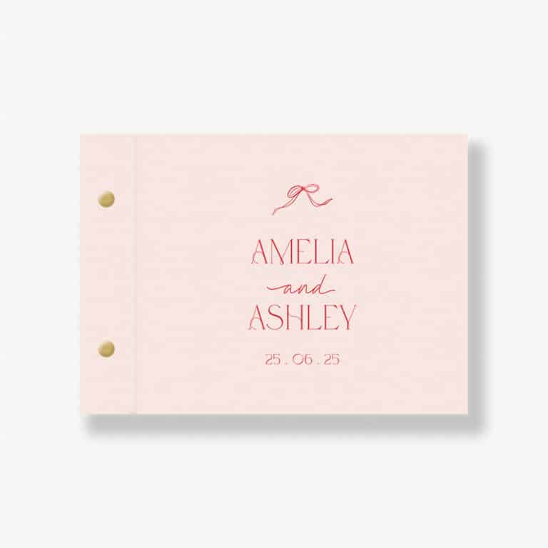 Sweet Bows Engagement Guest Book