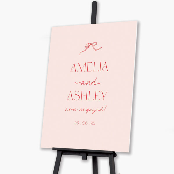 Sweet Bows Engagement Sign