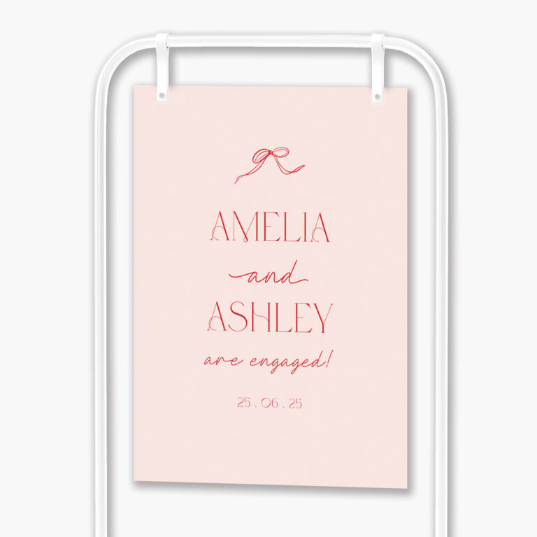 Sweet Bows Engagement Sign