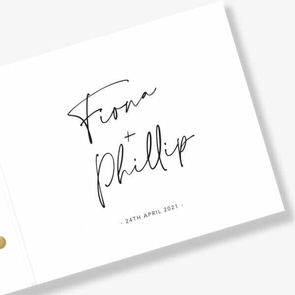 With Love Engagement Guest Book