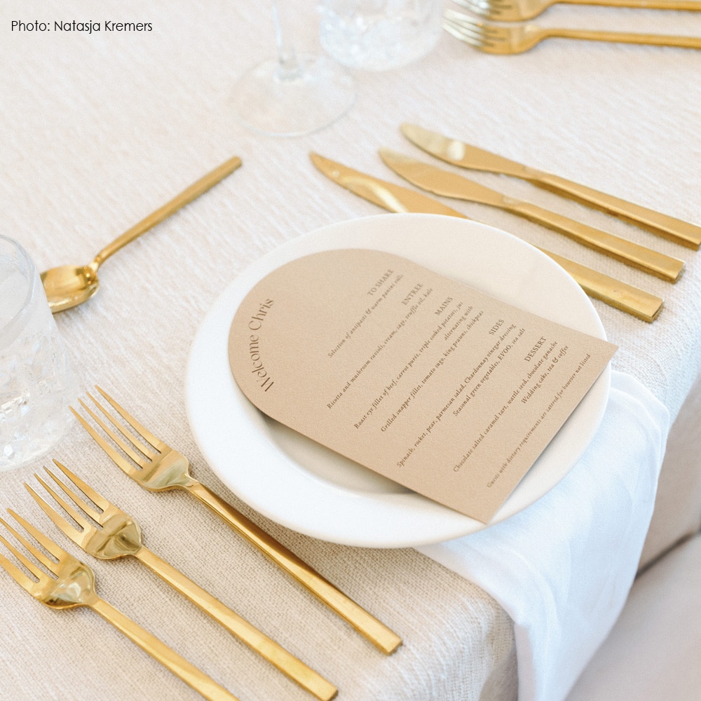 Wedding Menus Example