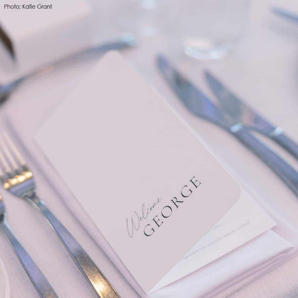 Wedding Menus Example