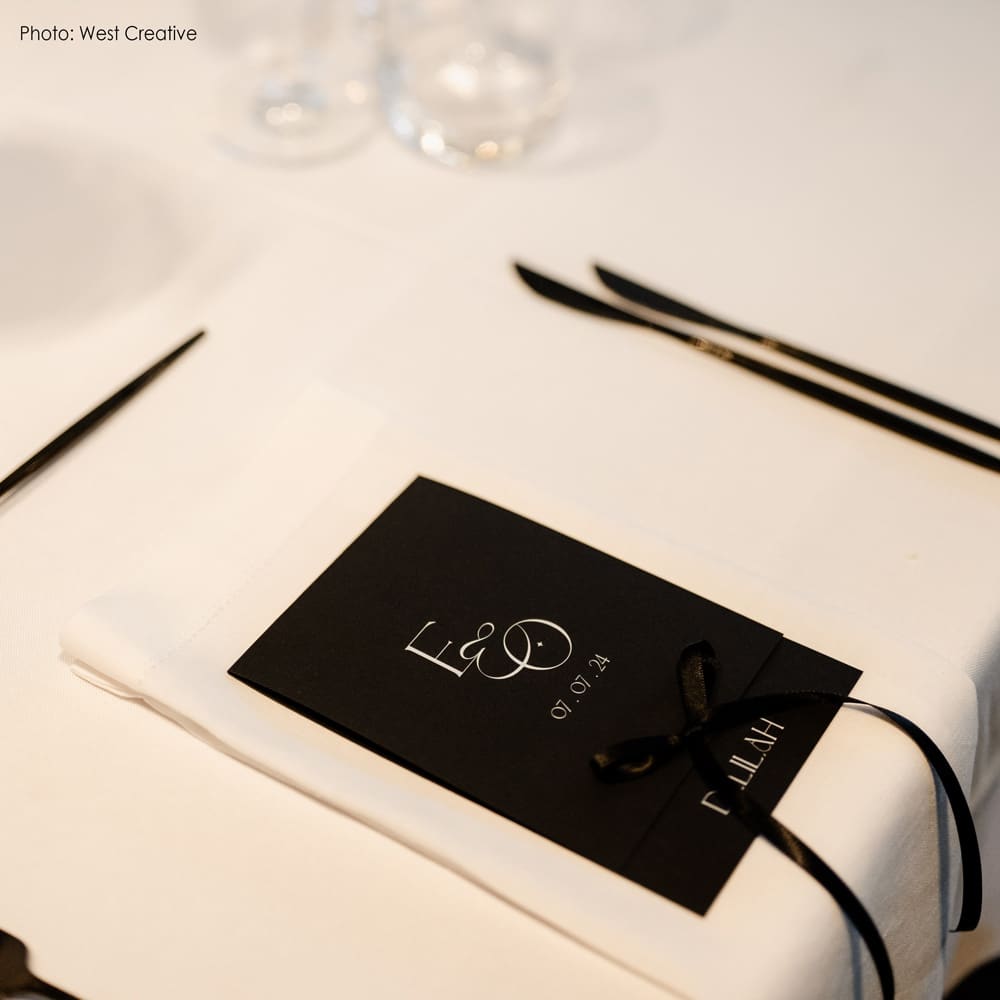 Wedding Menus Example
