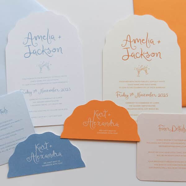 Blue Bubbly Bliss Wedding Invitation - Image 7