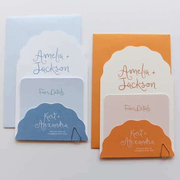 Blue Bubbly Bliss Wedding Invitation - Image 9