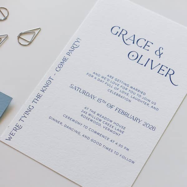 Baby Blue Curves Wedding Invitation - Image 3
