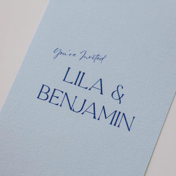 Baby Blue Curves Wedding Invitation - Image 5