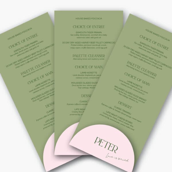 Blushing Fern Menu - Image 3