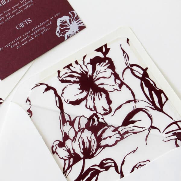Bold Blooms Wedding Invitation - Image 4