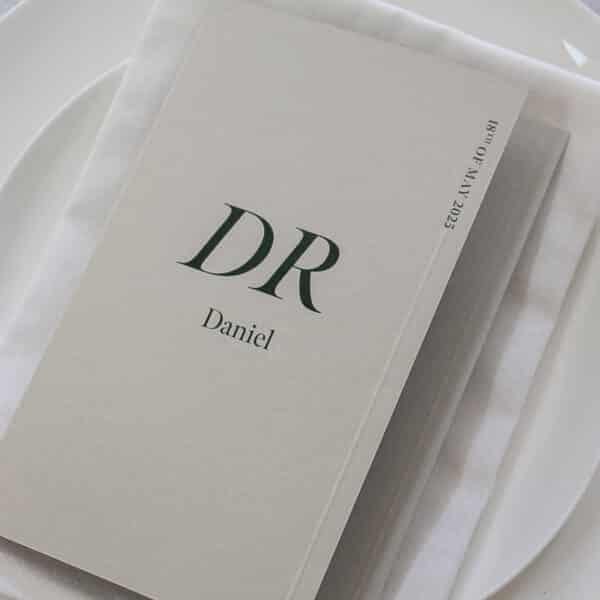 Embossed Moss Menu - Image 3