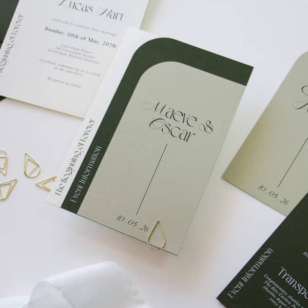 Enchanted Forest Curves Wedding Invitation - Image 2