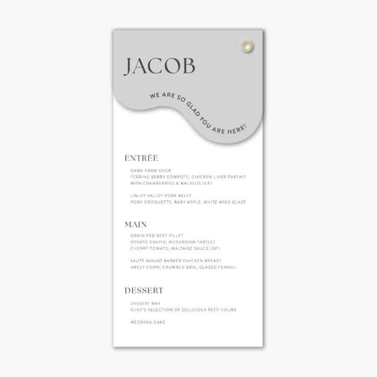 Everlasting Union Layered Menu