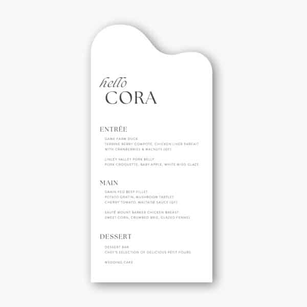 Everlasting Union Menu
