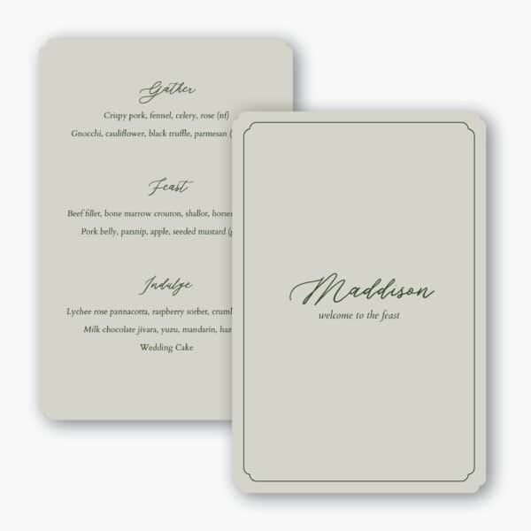 Feast Menu