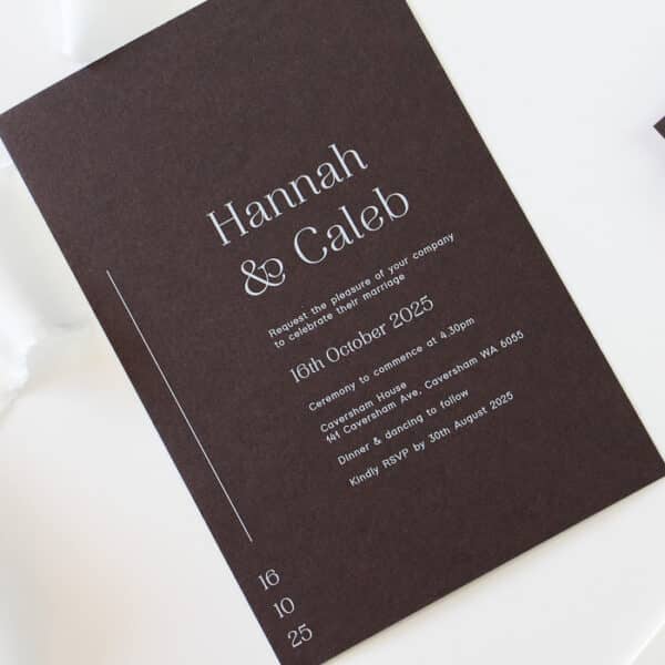 Layered Earth Wedding Invitation - Image 3