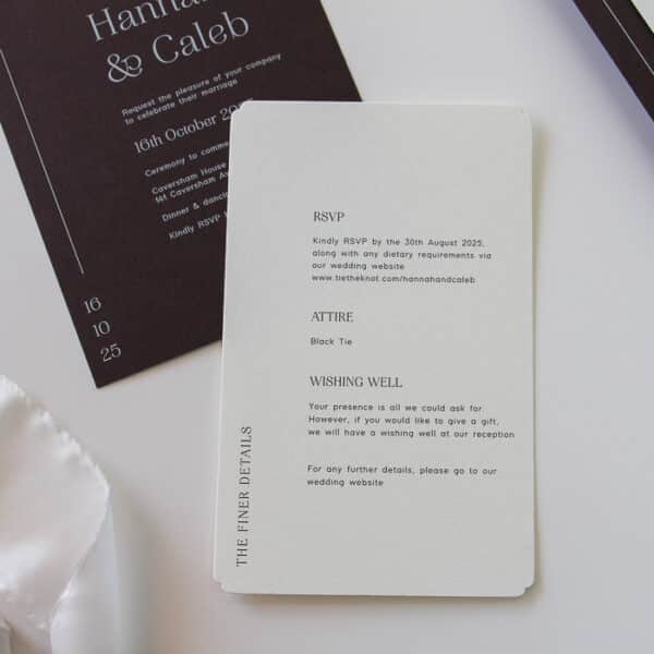 Layered Earth Wedding Invitation - Image 4
