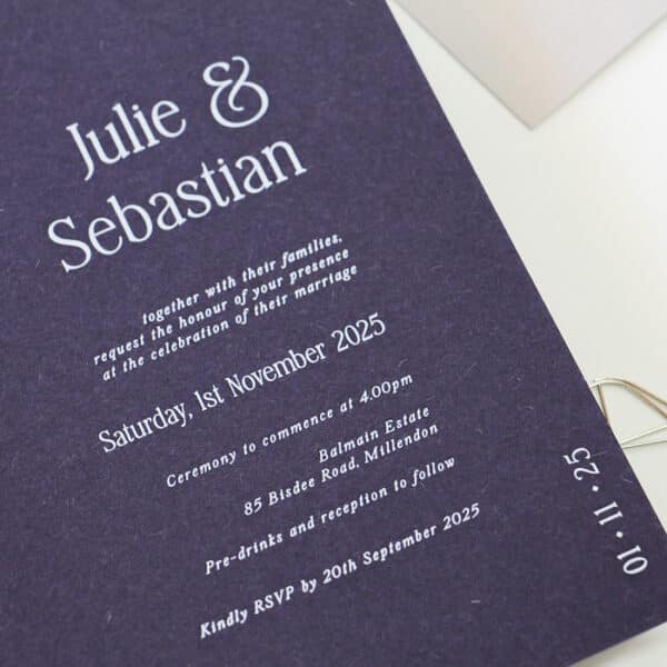 Mulberry Magic Wedding Invitation - Image 3