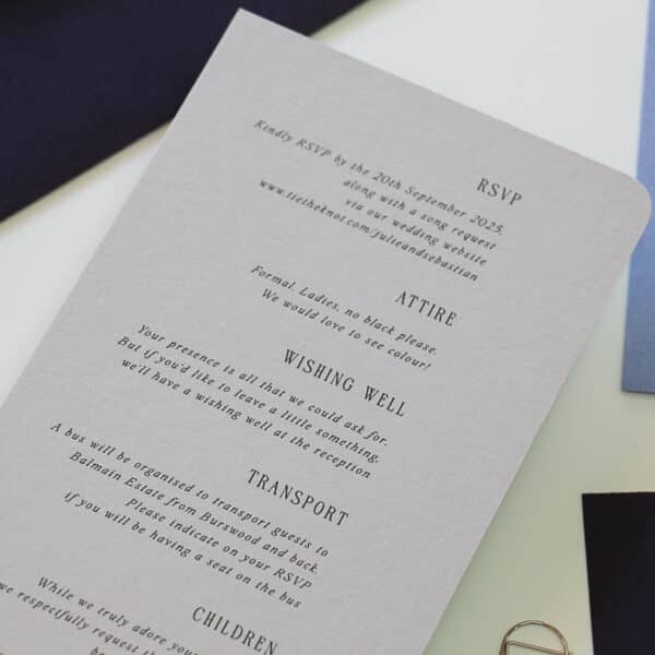 Mulberry Magic Wedding Invitation - Image 4