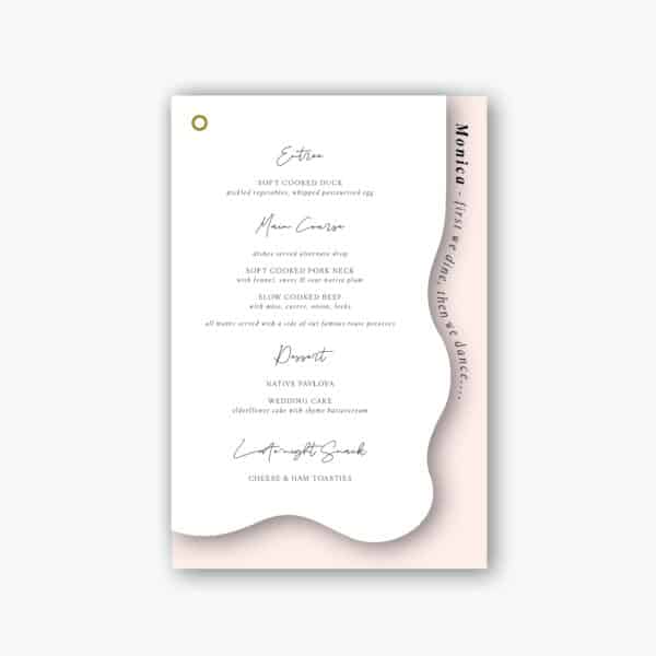 Ombre Rose Menu