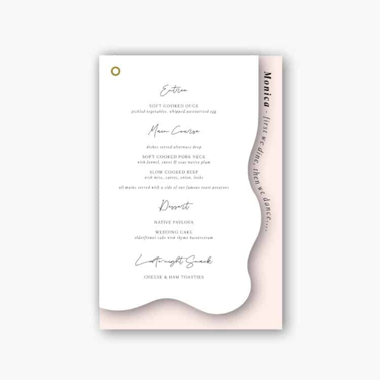 Ombre Rose Menu
